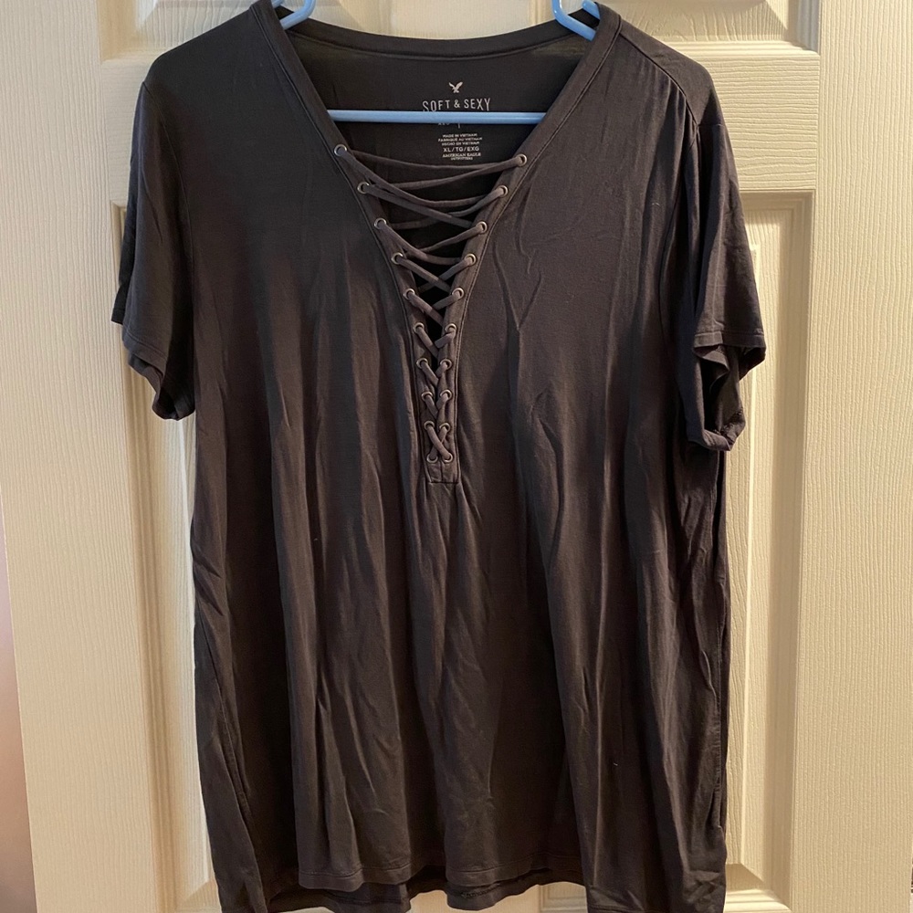 American Eagle Criss Cross Top